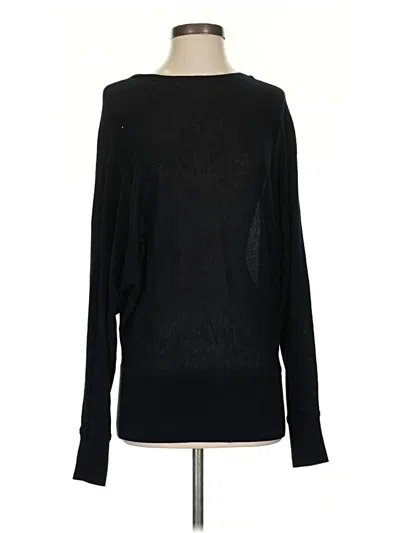 Pre-owned Worth New York Long Sleeve Top Black Boatneck Tops