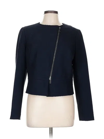 Pre-owned Worth New York Long Sleeve Top Blue Boatneck Tops