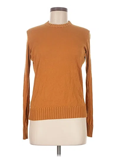Pre-owned Worth New York Long Sleeve Top Brown Turtleneck Tops
