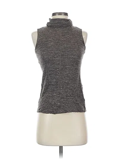 Pre-owned Worth New York Short Sleeve Turtleneck In Gray