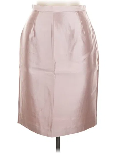 Pre-owned Worth New York Silk Skirt In Tan