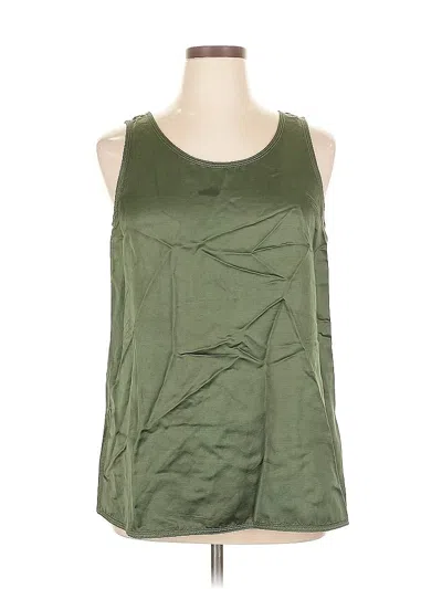 Pre-owned Worth New York Sleeveless Blouse In Green