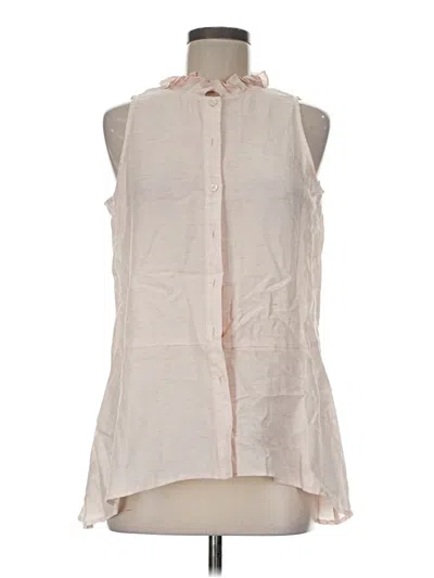 Pre-owned Worth New York Sleeveless Button Down Shirt In Ivory