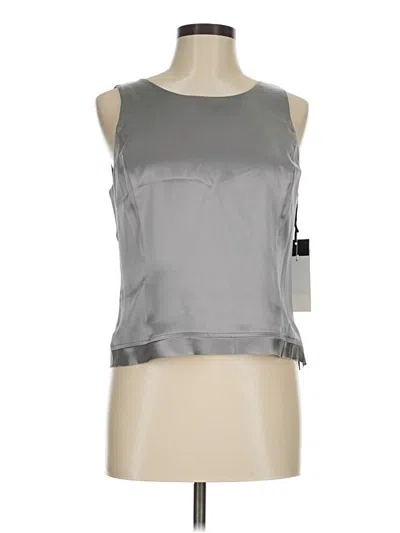 Pre-owned Worth New York Sleeveless Top Silver Scoop Neck Tops