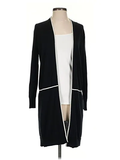 Pre-owned Worth New York Wool Cardigan Sweater In Black
