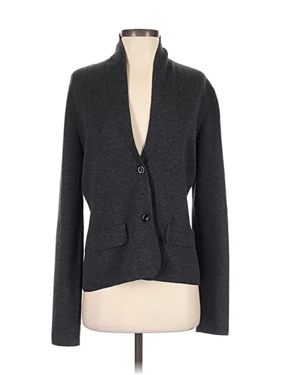 Pre-owned Worth New York Wool Cardigan Sweater In Gray