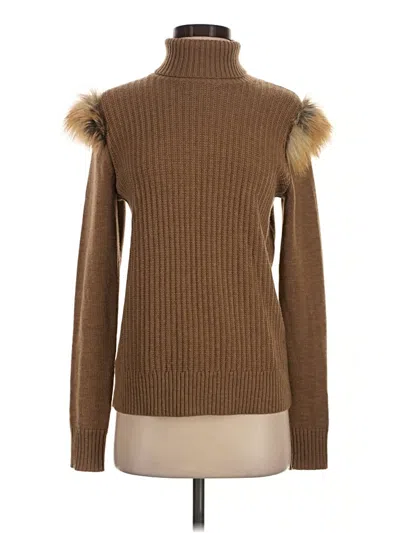 Pre-owned Worth New York Wool Pullover Sweater In Brown