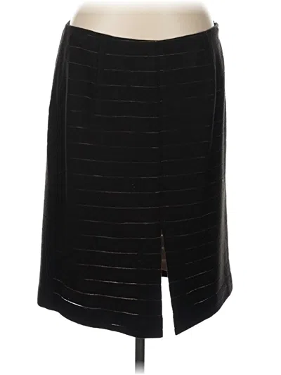Pre-owned Worth New York Wool Skirt In Black