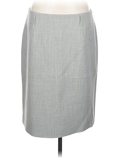 Pre-owned Worth New York Wool Skirt In Gray
