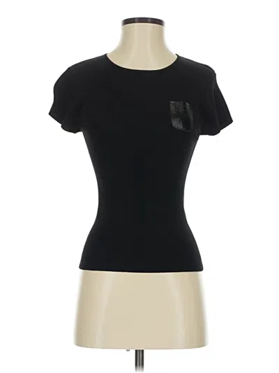Pre-owned Worth Short Sleeve T-shirt In Black
