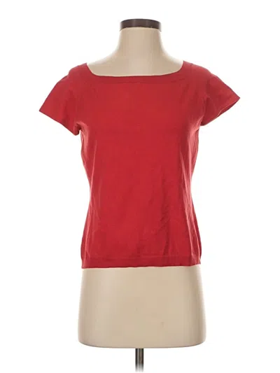 Pre-owned Worth Silk Cardigan Sweater In Red