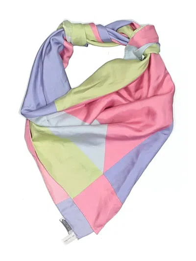 Pre-owned Worth Silk Scarf In Pink