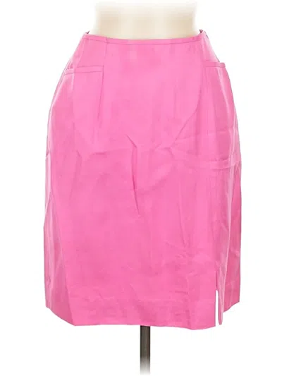 Pre-owned Worth Silk Skirt In Pink