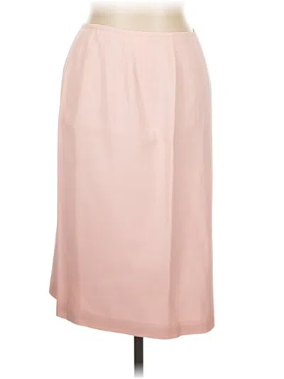 Pre-owned Worth Silk Skirt In Pink
