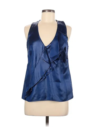 Pre-owned Worth Sleeveless Blouse In Blue
