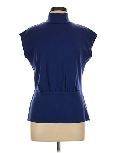 Pre-owned Worth Sleeveless Blouse In Blue