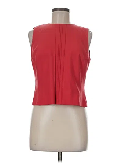 Pre-owned Worth Sleeveless Blouse In Red
