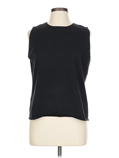 Pre-owned Worth Sleeveless Top Black Boatneck Tops