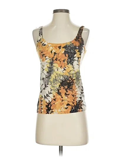 Pre-owned Worth Sleeveless Top Gold Scoop Neck Tops