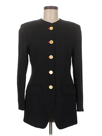 Pre-owned Worth Wool Blazer Jacket In Black