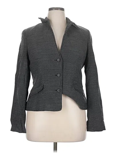Pre-owned Worth Wool Blazer Jacket In Gray