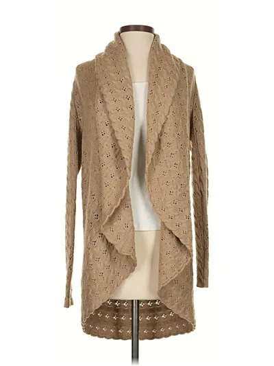 Pre-owned Worth Wool Cardigan Sweater In Brown