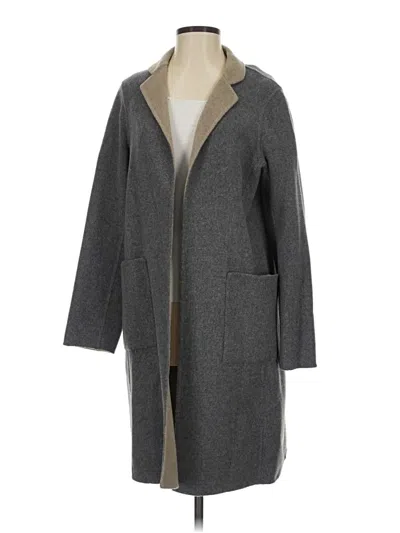 Pre-owned Worth Wool Cardigan Sweater In Gray