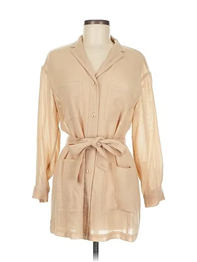 Pre-owned Worth Wool Coat In Brown