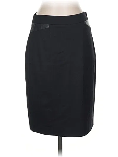 Pre-owned Worth Wool Skirt In Black