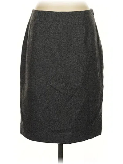 Pre-owned Worth Wool Skirt In Black