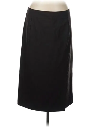 Pre-owned Worth Wool Skirt In Black