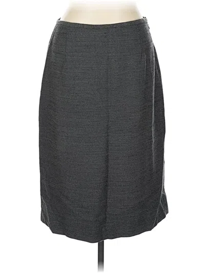 Pre-owned Worth Wool Skirt In Gray