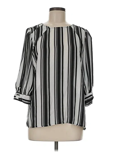 Pre-owned Worthington 3/4 Sleeve Blouse In Black