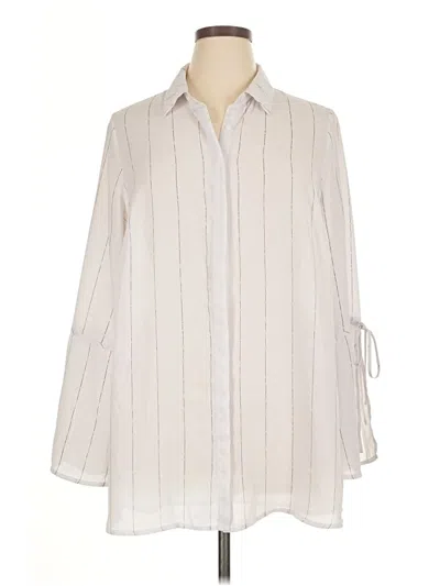 Pre-owned Worthington 3/4 Sleeve Blouse In Ivory