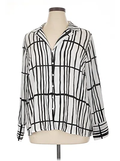 Pre-owned Worthington 3/4 Sleeve Blouse In Ivory