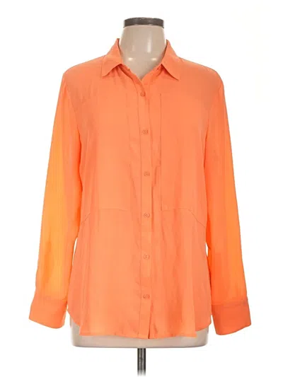 Pre-owned Worthington 3/4 Sleeve Blouse In Orange