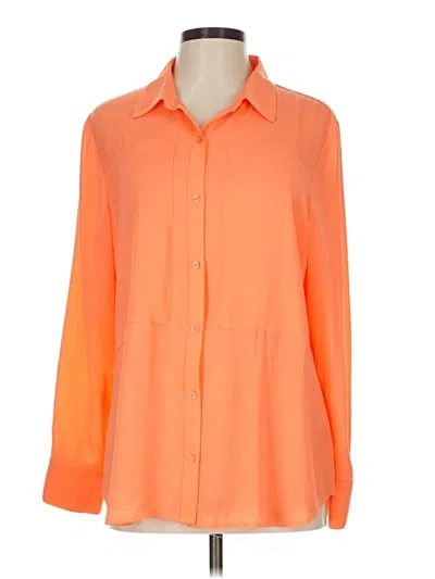 Pre-owned Worthington 3/4 Sleeve Blouse In Orange
