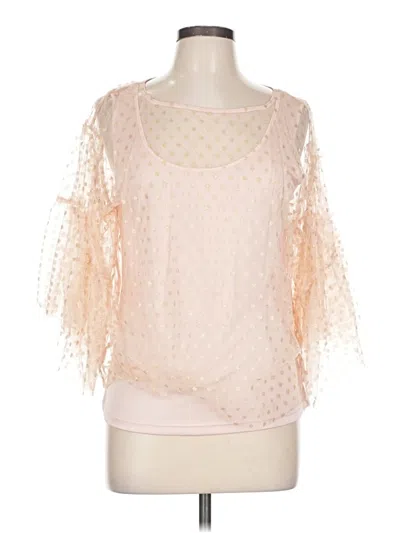 Pre-owned Worthington 3/4 Sleeve Blouse In Pink
