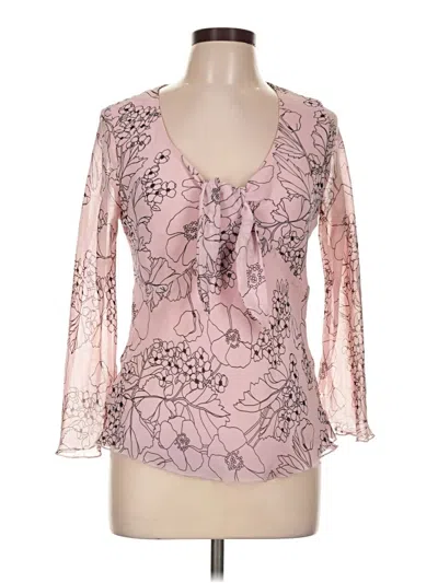 Pre-owned Worthington 3/4 Sleeve Blouse In Pink