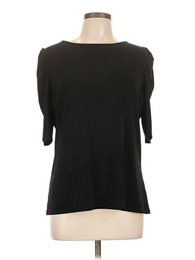 Pre-owned Worthington 3/4 Sleeve Top Black Boatneck Tops