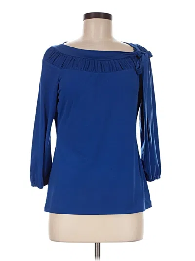 Pre-owned Worthington 3/4 Sleeve Top Blue Boatneck Tops