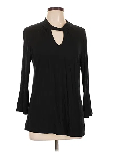 Worthington 3/4 Sleeve T-shirt In Black
