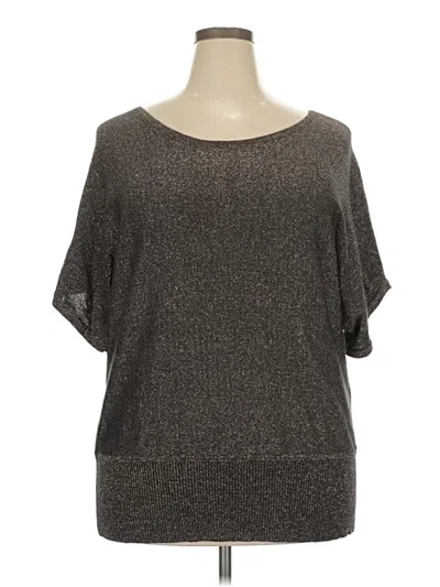 Pre-owned Worthington 3/4 Sleeve T-shirt In Gray