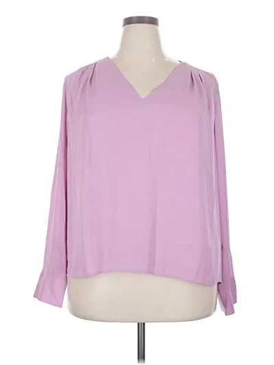 Pre-owned Worthington 3/4 Sleeve T-shirt In Purple