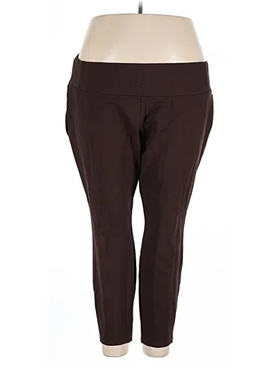 Pre-owned Worthington Active Pants In Brown