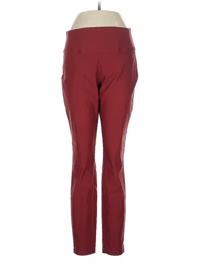 Pre-owned Worthington Active Pants In Burgundy
