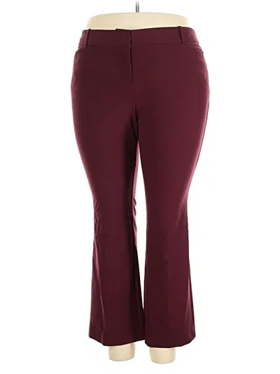 Pre-owned Worthington Active Pants In Burgundy