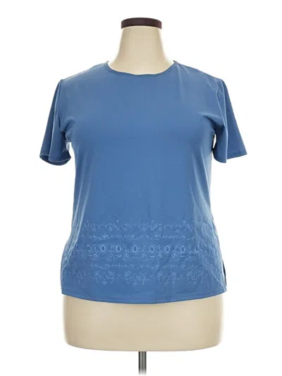 Pre-owned Worthington Active T-shirt In Blue