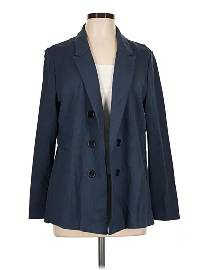 Pre-owned Worthington Blazer Jacket In Blue