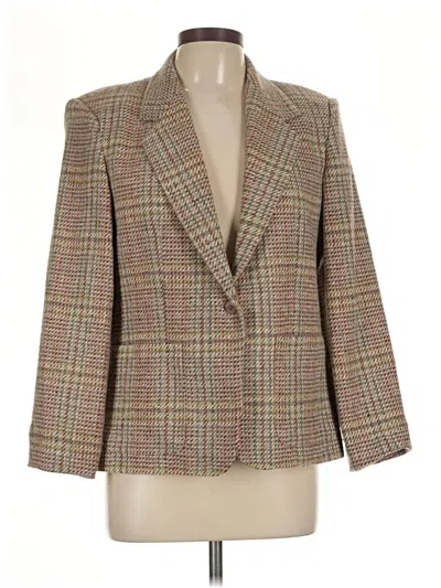 Pre-owned Worthington Blazer Jacket In Brown